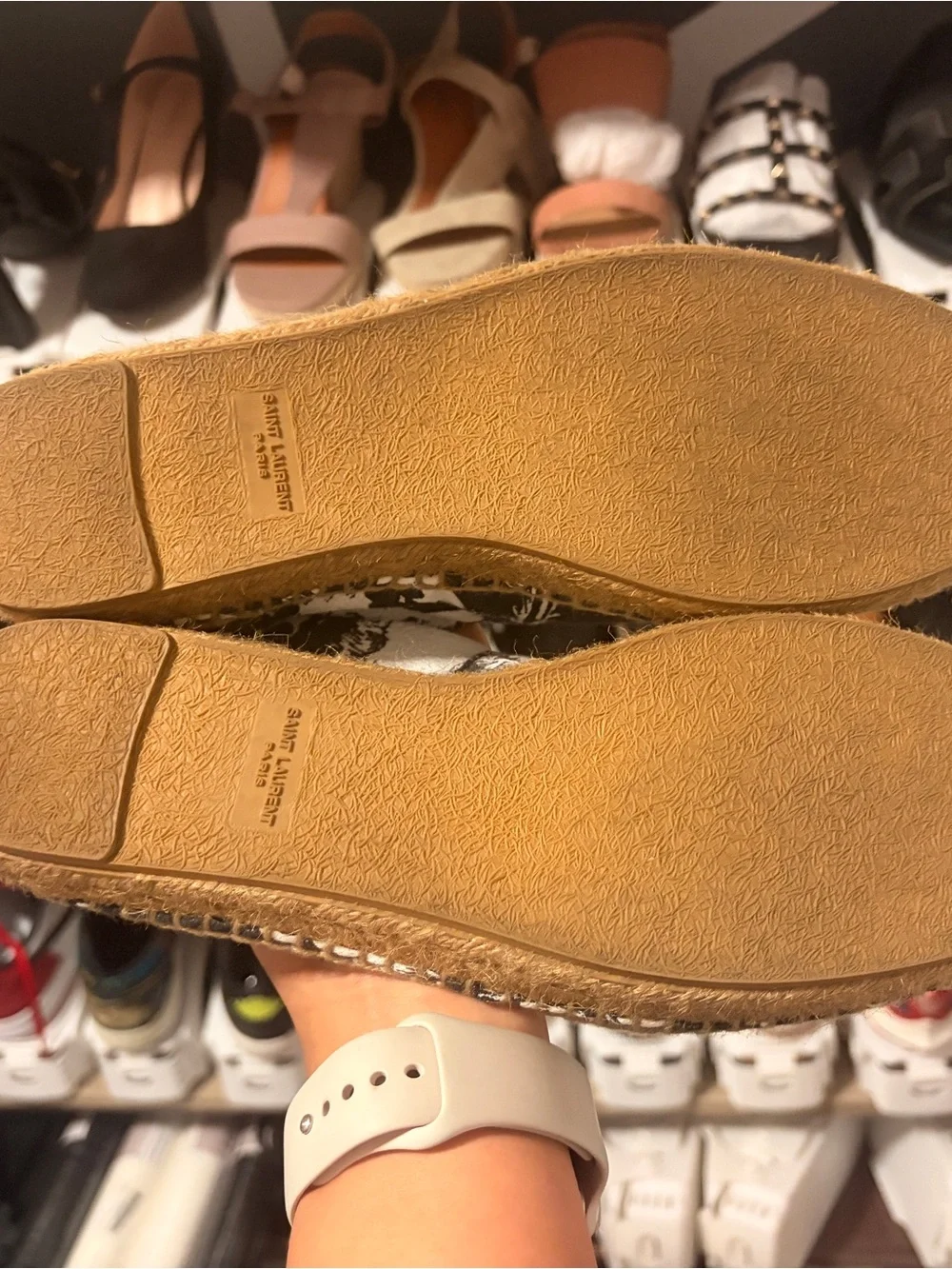 Saint laurent Floral Slip-On Espadrilles 40.5